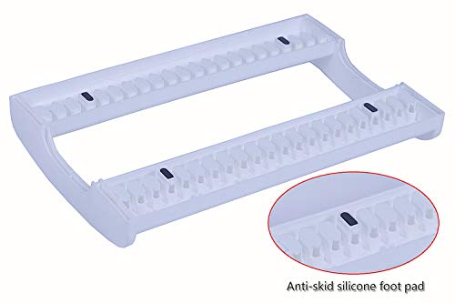 Felibeaco Adjustable Bakeware Cookware Organizer Holder Rack, Pot and Pan Organizer Rack, Cutting Boards Holder Storage Rack for Kitchen, Cabinet, Countertop and Pantry,white - Thumbnail 4