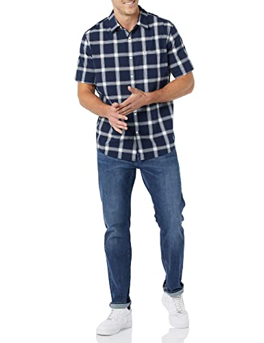 Amazon Essentials Men's Short-Sleeve Stretch Poplin
