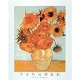 Sunflowers in Vase Wall Decor Vincent Van Gogh Floral Fine Art Print Poster (16x20)