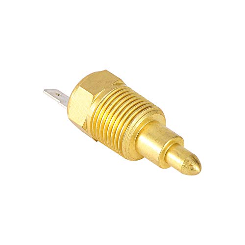 Fan Thermostat Temperature Switch with 3/8" Pipe Thread, 185 to 175 Degree Electric Engine Cooling Fan Thermostat Temperature Sensor Switch, Fits 10" 12" 14" 16" Fan (With Pipe Thread)