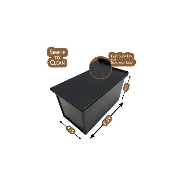 Pullman Loaf Pan with Lid, Bread Pans for Baking Toast Mold or Sandwich