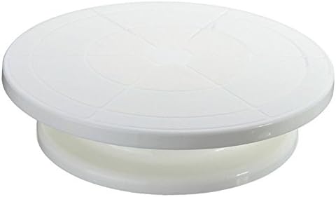 Plastic Material Cake Decorating Turntable Rotating Revolving Icing Kitchen Display Stand 28cm Baking Tools.