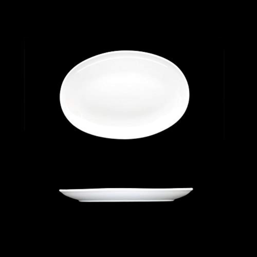 Creme Renoir Oval Coupe Plate 8 inch 20cm