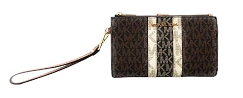 Michael Kors Large Double Zip Wristlet (Luggage Multi) in Oman
