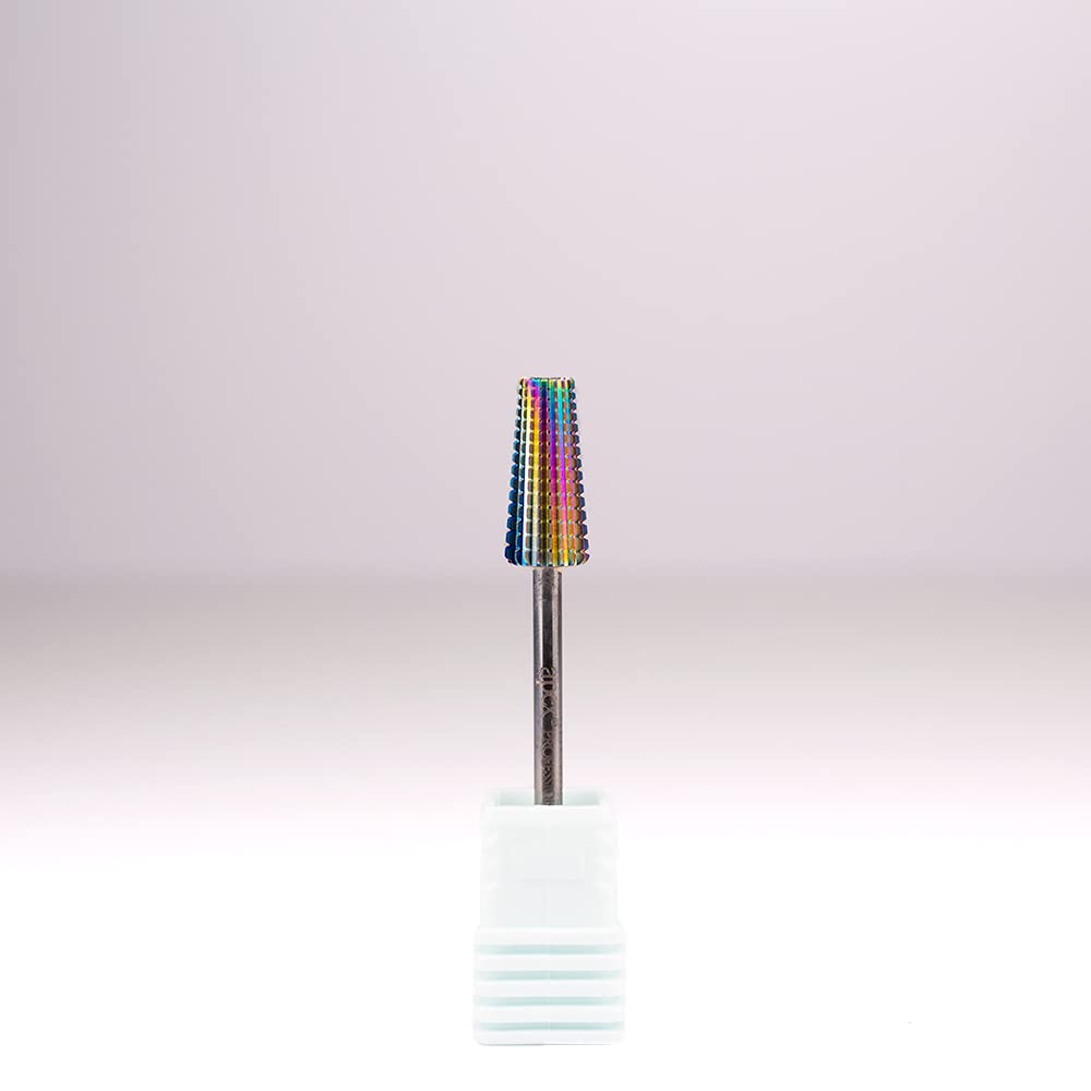 New* Apex® Professional 5 in 1 Tungsten Carbide Electric Nail Drill Bit 3/32 inch, 2.35mm Shank for Gels, Acrylics, Nail Art, Manicure, Pedicure, Salon Professional Nails (Coarse)