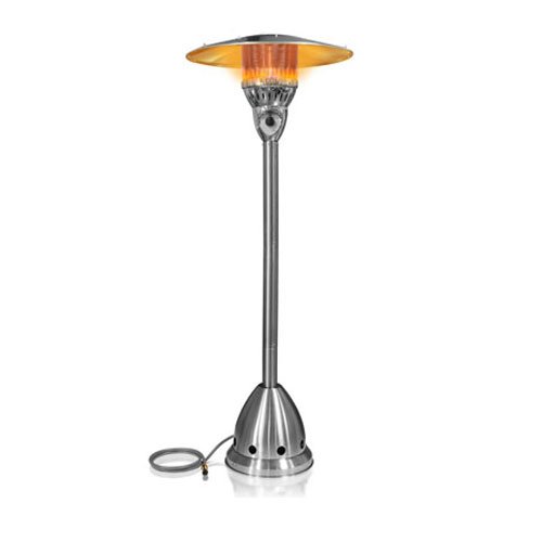 Garden Sun GS4150NGSS 41,000 BTU Floor Standing Natural Gas Powered Outdoor Patio Heater With Push Button Ignition - Stainless Steel - Thumbnail 6