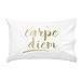 Oh, Susannah Carpe Diem Gold Font Standard/Queen Size Pillowcase Dorm Room Accessories
