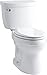 Cimarron Comfort Height® two-piece elongated 1.28 gpf toilet with AquaPiston® flushing technology and left-hand trip lever, seat not included