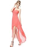 Ever Pretty One Shoulder Rhinestones Hi-Lo Chiffon Party Dress 08100