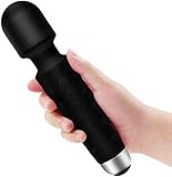 PALOQUETH Rechargeable Wand Massager Electric Full Body Massager, Deep Tissue Massage for Muscles Neck Shoulder Back Leg Foot, Wireless Handheld Magic Massager Great Relax Christmas Gift for Women/Men