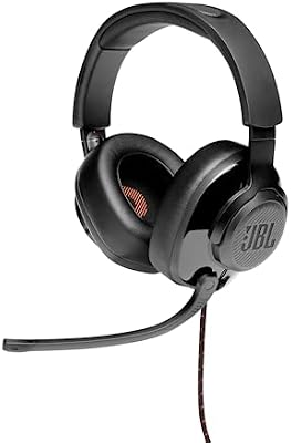 Quantum 200 Over-Ear Gaming Headset – Wired 3,5 mm Klinke und PC-Splitter – Mit hochklappbarem Boom-Mikrofon – Kompatibel mit vielen Plattformen – Schwarz