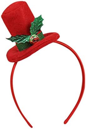 Outsta Christmas Santa Party Headband, Xmas Decor Double Hair Band Clasp Head Hoop Christmas Decoration Hanging Accessories Supplies (B)