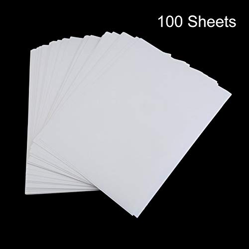 100 PCS A4 Sublimation Print Paper for Polyester Cotton T-Shirt Iron On Transfer Paper Heat Printing Transfer Accessories - White