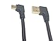 SinLoon Micro USB Cable 90 Degree Right Angle Gold Plated 5 Pin Micro USB Male Cable to USB 2.0 Syncing Data Charge Cable, Hi-Speed Cable (Black 6 inch)
