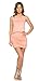 LaClef Women's Mini Bodycon Ruched Tank Dress