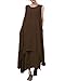 ZANZEA Women's Linen Vintage Sleeveless A Line Kaftan Long Beach Party Dress