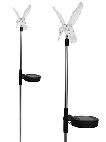Stunning Acrylic Solar Hummingbird light stake (Box of 2)