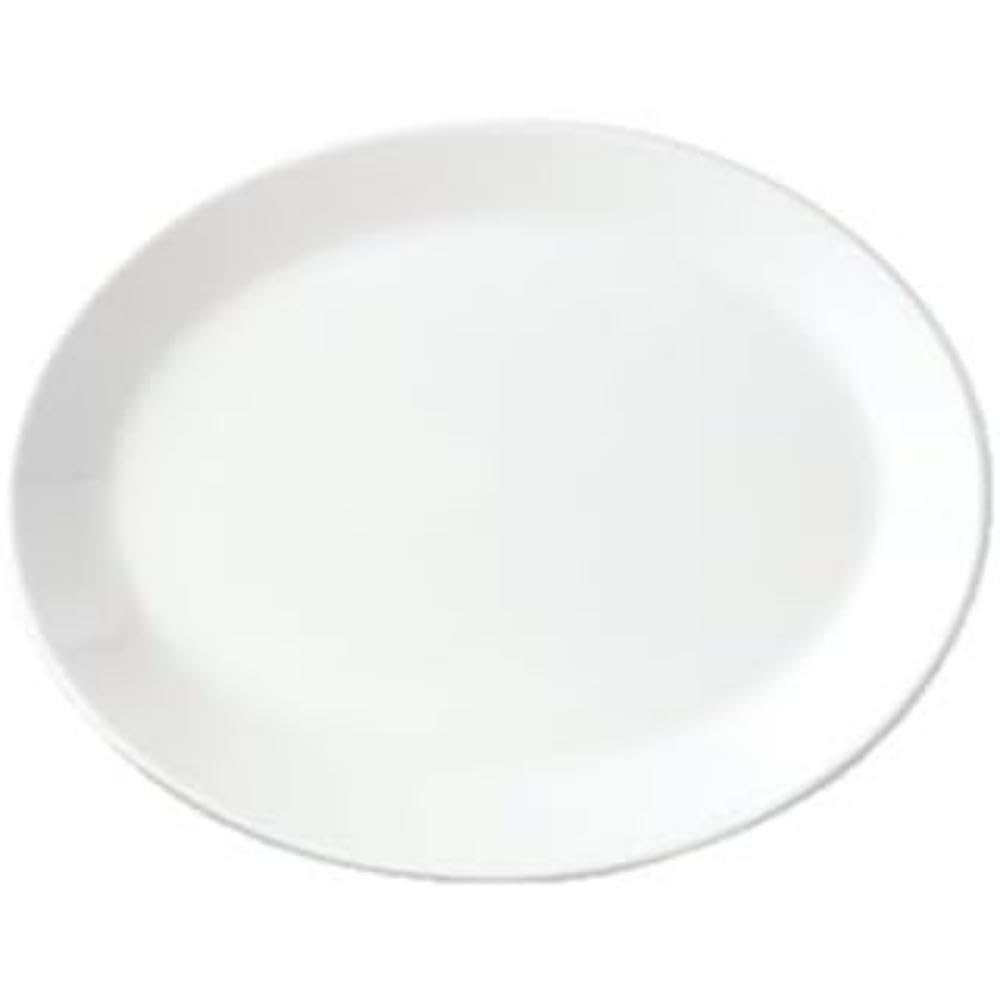 Steelite V0032 Simplicity Oval Dish Coupe, 13.5", White (Pack of 12)