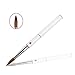 BQAN Fashion Acrylic Nail Brush Metal Handle Kolinsky Hair Nail Art Brushes 14#