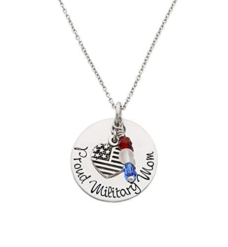proud navy mom necklace