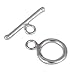 1 Set Sterling Silver Round Toggle Clasp Connector 10mm for Bracelet Necklace Anklet Charm Jewelry Craft Making SS28