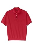 Kingsize Men's Big & Tall Banded Bottom Pocket Polo Shirt