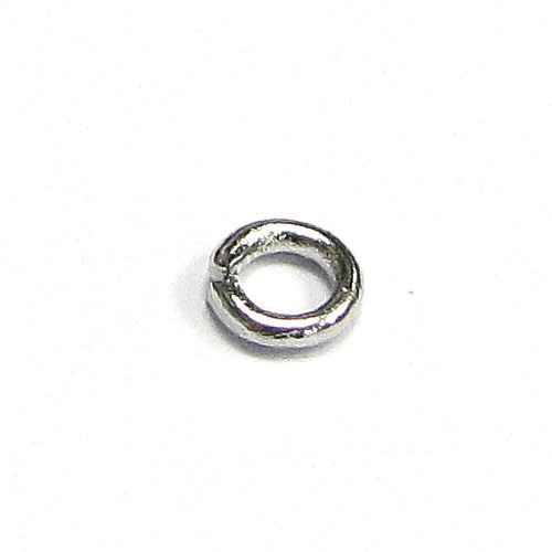 100 pcs Rhodium Plated Metal 4mm Round Open Jump Rings Bead 19 Gauge / 0.9mm Wire / Connector / Findings / Bright