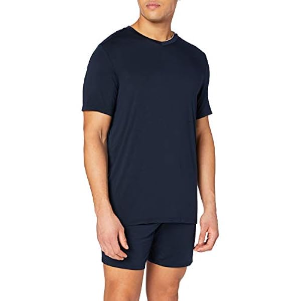 Schiesser heren kort (V-hals met knop) tweedelige pyjama