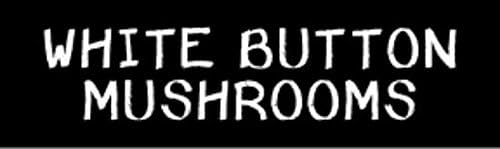 Retail Sign Systems 210-1T-Chalk "White Button Mushrooms" Chalk Design Produce Insert, 1-Track