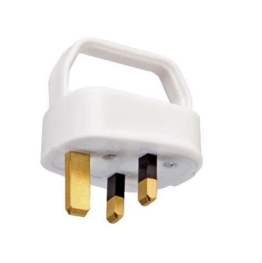 iSeventy9 Easy Pull Mains Plug Top 13A White Fused with a handle - arthritis / disability / weak grip / elderly