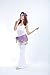 Women Chiffon Dangling Gold Coins Belly Dance Hip Skirt Scarf Wrap Belt (Gold Coin, Dark Purple)