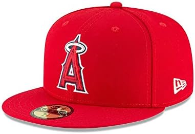 Amazon.com : New Era MLB Anaheim Angels Black with White 59FIFTY