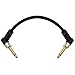 Mediabridge Ultra Series Guitar Patch Cables (6 Inch, 3 Pack) - Right Angle 1/4 inch Effect Pedal Cables (Part# MC-14RX3)