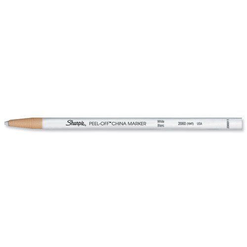 Sharpie S0305061 Peel-Off China Marker White PK12 :: (Office & Stationery > Pens Pencils & Writing)