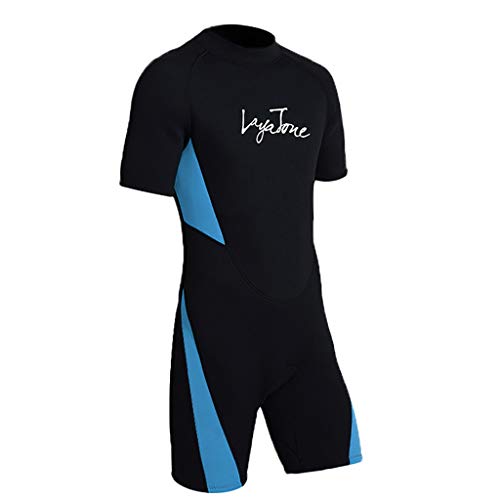 Iusun Men 's One Piece Wetsuit 3MM Bodysuit Splice Swimwear Super Stretch UV Protection Perfect for Swimming/Scuba Diving/Snorkeling/Surfing - Thumbnail 5