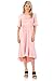 iconic luxe Women's Premium Knit Cropped Bell Midi Dress