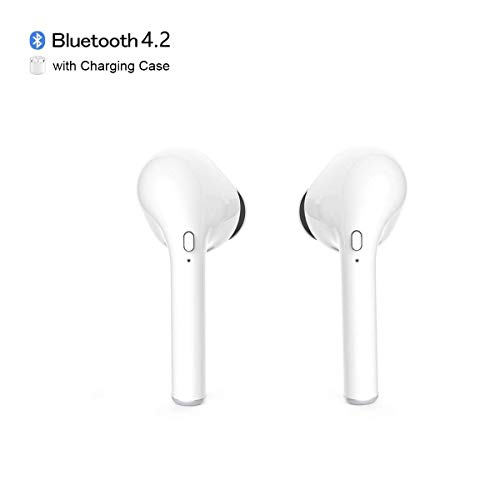 Bluetooth Wireless Earbuds,TWS Wireless Earbud Headphones with Charging Case,3D Stereo Sound in-Ear Headsets Sports Running Headphones Compatible for airpods Android/iPhone