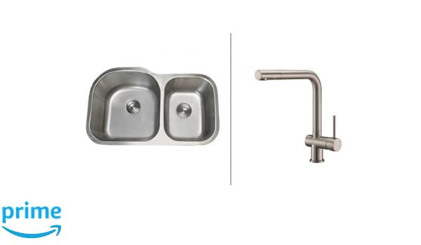 Ruvati Rvc2535 Stainless Steel Kitchen Sink And Stainless Steel