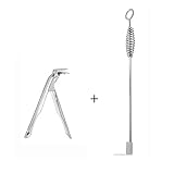 Stainless Steel Grill Grate Lifter Gripper and Ash Tool Grill Accessories Works for Big Green Egg Primo Grill Dome Kamado Joe Charcoal Grill Smoker (GG+at)