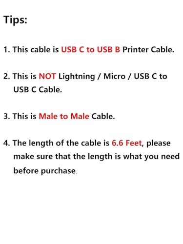CableCreation USB B to USB C Printer Cable 6.6FT, Type B to Type C Printer Cord for MacBook Pro, Air, MIDI Cable for Yamaha Casio Digital Piano, MIDI Keyboard, DJ Controller, DAC to iPad - 2M, Black