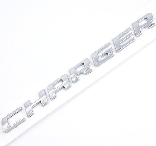 Dodge Charger Script Silver Fender Door Trunk 1pc Emblem Nameplate Badge 06 07 08 09 10