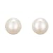 JewelryPalace Women's 6-10mm Freshwater Cultured Pearl Button Ball Stud Earrings 925 Sterling Silver