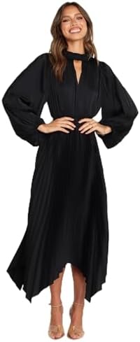 petal and pup black bow dress Petal and Pup Women's Betina Bow Front Maxi Dress