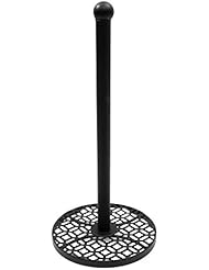 Tablecraft Farmhouse Collection Paper Towel Holder, Black