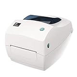 Zebra - GC420t Thermal Transfer Desktop Printer for labels, Receipts, Barcodes, Tags, and Wrist Bands - Print Width of 4 in - USB, Serial, and Parallel Port Connectivity - GC420-100510-000