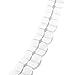 6 Pieces 11.8 Feet 4-Leaf Hanging Clover Garland Tissue Paper Flowers Garland Reusable Party Streamers for Party Decorations Wedding Decorations (White)