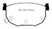 EBC Brakes DP4528R Yellowstuff Street and Track Brake Pad - Rear