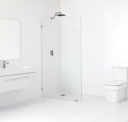 78" H x 37- Frameless Glass Shower Door (Single Panel) Brushed Nickel Trim Finish