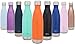 Simple Modern Stainless Steel Vacuum Insulated Double-Walled Wave Bottle, 17oz - Sunset Orange