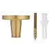 Pack of 4, Gold Brass Decorative Wall Hooks Towel Hook, Coat Hook Hangers Wall Mounted (Light Colour)